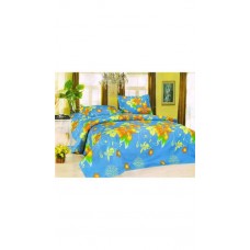 Deals, Discounts & Offers on Home Appliances - Assorted Print Polyester Single Bed Sheet Without Pillow Covers