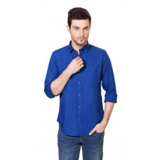 Deals, Discounts & Offers on Men Clothing - Peter England Blue Casual Shirt