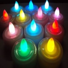 Deals, Discounts & Offers on Home Decor & Festive Needs - 12pcs 7 Colour Change Tea Light LED Candles