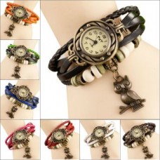 Deals, Discounts & Offers on Women - Vintage Bangle Bracelet cum Quartz Leather Watch
