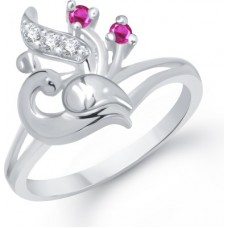 Deals, Discounts & Offers on Women - VK Jewels Alloy Cubic Zirconia Rhodium Ring