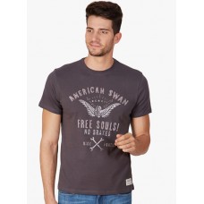 Deals, Discounts & Offers on Men Clothing - Flat 40% off on Printed Round Neck T-Shirt