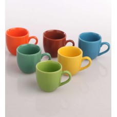 Deals, Discounts & Offers on Home & Kitchen - AION Multicolor Ceramic 100ML Tea Cup - Set of 6