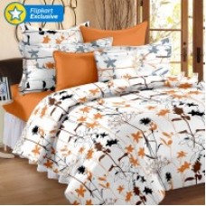 Deals, Discounts & Offers on Home Appliances - Story @ Home Satin, Cotton Floral Double Bedsheet