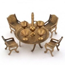 Deals, Discounts & Offers on Home Decor & Festive Needs - Unique Design Dining Table Chair Maharaja Set