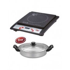 Deals, Discounts & Offers on Home Appliances - Surya Induction Cooktop with Free Glass Lid Kadhai