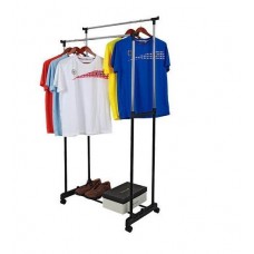 Deals, Discounts & Offers on Men Clothing - DOUBLE POLE TELESCOPIC CLOTH DRYING STAND RACK