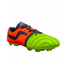 Deals, Discounts & Offers on Foot Wear - M Dona Sports Green & Orange Football Stud Shoes