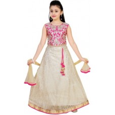 Deals, Discounts & Offers on Kid's Clothing - Saarah Self Design Girl's Lehenga Choli