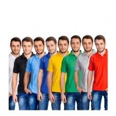 Deals, Discounts & Offers on Men Clothing - lime combo of 8 polo tshirts, l