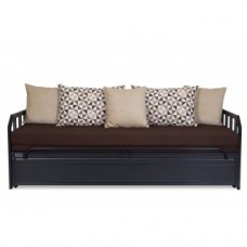Deals, Discounts & Offers on Furniture - Furniturekraft Sofa Cum Bed In Brown Mattress