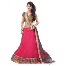 Deals, Discounts & Offers on Women Clothing - 7 Colors Lifestyle Womens Net Lehenga Choli