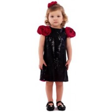 Deals, Discounts & Offers on Kid's Clothing - KIDOLOGY Girl's A-line Black Dress