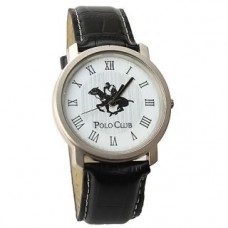 Deals, Discounts & Offers on Men - Polo Club Analog Black Leather Imperial Watch 