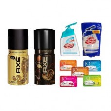 Deals, Discounts & Offers on Health & Personal Care - Summer Combo - Two Axe Deo + Lifebouy Handwash and Refill Pouch + 5 JO Soap