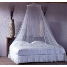 Deals, Discounts & Offers on Home Decor & Festive Needs - Economy King Size Round Hanging Mosquito Net In White Fits All Size Beds