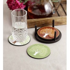 Deals, Discounts & Offers on Home & Kitchen - Stybuzz Enchanting Trees MDF Coasters - Set Of 4
