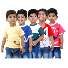 Deals, Discounts & Offers on Kid's Clothing - Boys Round neck T-Shirt Pack Of -5