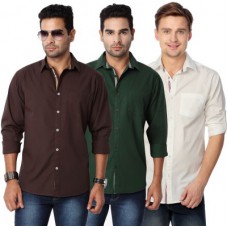 Deals, Discounts & Offers on Men Clothing - Suspense Men's Solid Casual Shirt