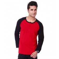 Deals, Discounts & Offers on Men Clothing - Leana Red Cotton T-Shirt