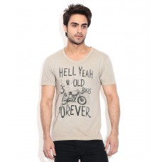 Deals, Discounts & Offers on Men Clothing - Jack & Jones Ghostwhite Cotton T-Shirt