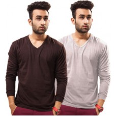 Deals, Discounts & Offers on Men Clothing - Unisopent Designs Solid Men's V-neck T-Shirt