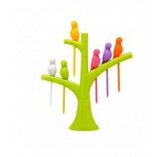 Deals, Discounts & Offers on Kitchen Containers - Mohan MultiColour Acrylic Birdie Fruit Fork