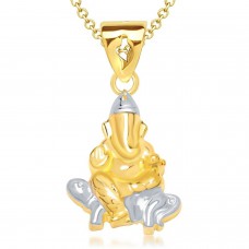 Deals, Discounts & Offers on Women - VK Jewels Ganpati Pendant Gold and Rhodium plated