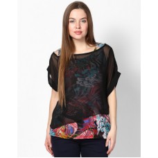 Deals, Discounts & Offers on Women Clothing - Athena Casual Short Sleeve Printed Women's Top