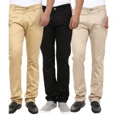 Deals, Discounts & Offers on Men Clothing - Flat 82% off on Coal Pack Of 3 Chinos
