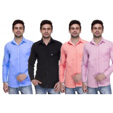 Deals, Discounts & Offers on Men Clothing - Paris Polo Combo Of 4 Solid Shirts
