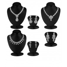 Deals, Discounts & Offers on Earings and Necklace - Flat 92% off on Sukkhi Combo of 3 Piece Necklace Set