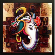 Deals, Discounts & Offers on Home Decor & Festive Needs - SAF Ganesh Canvas Painting offer