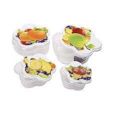 Deals, Discounts & Offers on Baby & Kids - Fab N Funky Fruit Print Print Lunch Box- Set of 4