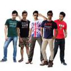 Deals, Discounts & Offers on Men Clothing - Clou Mens PO5 Message T-Shirt