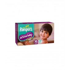 Deals, Discounts & Offers on Baby Care - Pampers Active Baby 5 Star Skin Comfort- Xtra Large (12+kg)- 52pcs + 4pcs Diapers