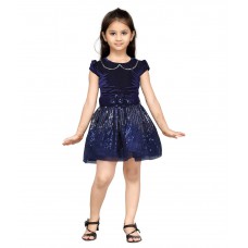Deals, Discounts & Offers on Kid's Clothing - Flat 53% off on Be:kids Navy Net Dress