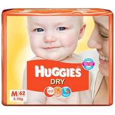 Deals, Discounts & Offers on Baby Care - Huggies New Dry Diapers - 62 Count