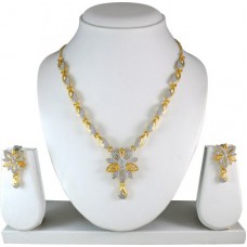 Deals, Discounts & Offers on Earings and Necklace - Atasi International Marit Gold Silver Alloy Jewel Set