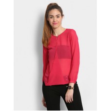 Deals, Discounts & Offers on Women Clothing - The Vanca Women Fuchsia Pink Slim Fit Top