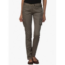 Deals, Discounts & Offers on Women Clothing - Ixia Olive Solid Cargo Pant