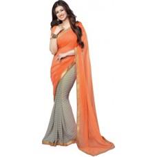 Deals, Discounts & Offers on Women Clothing - Arya Fashion Self Design Bollywood Georgette Sari