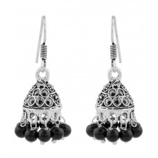 Deals, Discounts & Offers on Earings and Necklace - Silver Shop Black German Silver Earrings