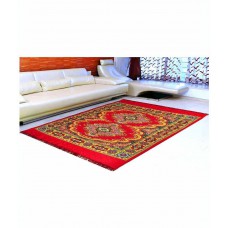 Deals, Discounts & Offers on Home Decor & Festive Needs - Warmland Red Traditional Rug