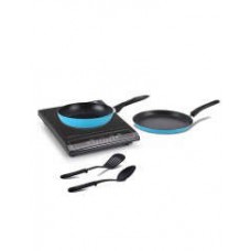 Deals, Discounts & Offers on Home & Kitchen - Combo Of Glen GL 3070 induction Cooktop & ALDA Set Of 2 Non-Stick Cookware