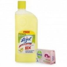 Deals, Discounts & Offers on Home Appliances - Lizol Disinfectant Citrus 500 ml Surface Cleaner with Dettol Soap Free