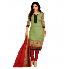 Deals, Discounts & Offers on Women Clothing - Gokals Brown Cotton Unstitched Dress Material