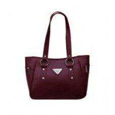 Deals, Discounts & Offers on Women - Fostelo Maroon P.U. Zip Shoulder Bag