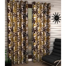 Deals, Discounts & Offers on Home Decor & Festive Needs - Home Sizzler Set of 2 Door Eyelet Curtains