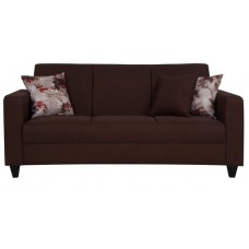Deals, Discounts & Offers on Furniture - Elena Three Seater Sofa with Throw Cushions